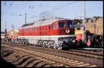 Parade am 26.10.1996 im BW Arnstadt: Diesellok der DR 142001