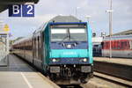 245 209 mit dem  RE 6 aus Hamburg Altona am 13.6.17 in Westerland.