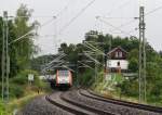 Am 09.09.13 fuhr wieder ein Kesselzug durch das Vogtland. Zuglok 246 010 der hvle hier kurz vor jssnitz.