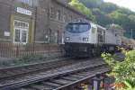 Aufnahme vom 21.09.2005 bei der Durchfahrt im Bahnhof Rbeland/Harz in Richtung Blankenburg.