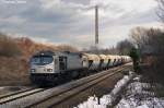 Grey Tiger mit Gipszug am 26.03.06 zwischen Kchwald und Hp Chemnitz-Borna.