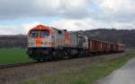 V 330.6 zog am 20.04.13 einen kurzen Gterzug von Beddingen nach Ilsenburg.