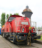 Die Voith Gravita 10BB war bei den 6. Geraer Eisenbahnfrühling in Gera zusehen. Foto 6.5.17