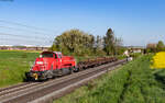 261 056 mit dem EZK 54996 (Wetzlar Gbf - Butzbach) bei Kirch Göns 3.5.23
