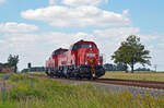 261 066 und ihre Schwester 261 060 kehrten am 24.06.24 leider nur Lz aus Baalberge zurück.