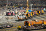 261 306-5 rangiert Torpedopfannenwagen auf dem Gelände der Saarstahl AG in Völklingen (09.03.2025)