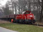 261 028-5 kurz vor der abfahrt mit einen ganzzug beim bhf glinde am 31.03.14