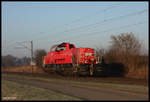 DB Gravita 261071-5 hier am 15.2.2017 um 8.41 Uhr zwischen Ibbenbüren - Laggenbeck und Westerkappeln - Velpe solo in Richtung Osnabrück unterwegs.