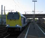 264 003-5 durchfhrt am Abend des 18.04.09 mit dem DGS 95390 Hamburg-Hohe Schaar - Mainz-Wiesenau Gbf das sonst vom Gterverkehr kaum genutzte Gleis 6 in Hamburg-Harburg Richtung Sden.