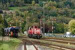 Ein Paradies für Liebhaber von Formsignalen: die 265 027 am 19.1.02024 in Philippsthal-Heimboldhausen.