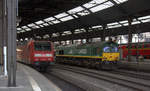 Ein Nachschuss von der Class 66 PB17 von der Rurtalbahn-Cargo kommt als Lokzug aus Düren(D) nach Aachen-West(D) und  kamm aus Richtung