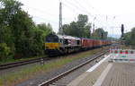 Die Class 66 DE6309 von Crossrail  kommt mit einem MSC-Containerzug aus Antwerpen-Krommenhoek(B) nach Germersheim(D) und kommt aus Richtung Aachen-West,Aachen-Schanz,Aachen-Hbf und fährt durch Aachen-Rothe-Erde in Richtung Eilendorf,Stolberg-Hbf(Rheinland),Eschweiler-Hbf,Langerwehe,Düren,Merzenich,Buir,Horrem,Kerpen-Köln-Ehrenfeld,Köln-West,Köln-Süd. 
Aufgenommen vom Bahnsteig 1 in Aachen-Rothe-Erde.
Bei Wolken am Nachmittag vom 3.9.2018.
