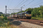 Railtraxx 266 118 mit dem gemischten Güterzug 42565 Antwerpen-Noord - Passau am 27.08.2019 in Bassenge gen Aachen-West.