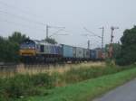 ERSR 6615 mit Containerzug am 10.7.2008 durch Emmerthal -> Altenbeken 