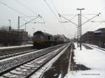 Da 266 104 der DLC ,Hp0 hatte und danach wieder Hp1 beschleunigte sie wieder mit ihrem Container Zug Richtung Aachen West.
12.02.2010