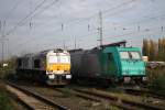 SNCF-Fret Benelux 6602 und 185 576-6 am 31.10.09 in Krefeld Hbf.