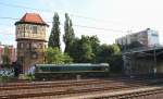 30.7.2013 Berlin Moabit / Beusselstrasse. Stellwerk Mwt + Class 66 DE 678