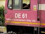 Beschriftung von Class 66 der HGK am 24.07.13 in Kempten Hbf