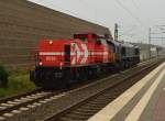 Durch Allerheiligen kommen die RHC Loks DE 92  und DE 685 in Richtung Köln gefahren.