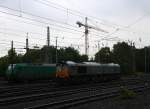 Die Class 66 DE6306 von DLC Railways rangiert in Aachen-West.