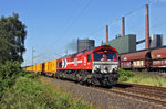 Class 66 (DE668)der HGK am 20.07.2016 in Bottrop.