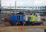 271 014 und 650 093 geniessen am 05.03.17 ihre Sonntagsruhe im Chemiepark Bitterfeld. Fotografiert vom BÜ Parsevalstrasse.