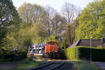 Northrail 271 025 (damals im Leiheinsatz für Hafen Krefeld) // Krefeld; Bahnübergang Hüttensteig // 9.