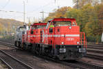 RHC DE 91 (272 014-8),DE 92 (272 018-9) und DH 706 (271 038-2) in Köln-West 16.11.2019