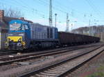 Die 273 014 beim alten Kleinbahnhof,am 23.April 2017,in Bergen/Rügen.