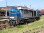 In Wismar kommt die OHE mit der MaK G 2000 vom tanken zurck in den Hafen gefahren. 06.06.2008