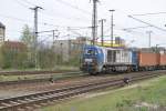 G 2000, mit Containerzug in Lehrte am 29.April 10