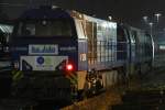 Die V206 und die V203 der Rurtalbahn am 17.01.2011 in Aachen West.