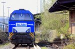 Die V206 von der Rurtalbahn stand auf dem abstellgleis in Aachen-West bei Sonnenschein am 8.4.2012.