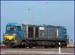 273 014-1 abgestellt auf der Vorstellgruppe am Jade-Weser-Port.