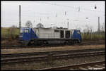 Mak Lok 273004-2 von ATLU (CFL Cargo Deutschland) rangiert hier am 7.2.2017 im Bahnhof Hasbergen.