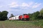 Lok 3 (Ruhrpott-Sprinter) von Railflex mit einem Kalkzug in Ratingen Lintorf, 18.