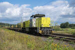 1275 817-5 mit einem leeren Schienenzug bei Oberhaun am 21.08.2024.