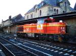 SecoRail 14 brigt einen Kesselwagenzug von Langelsheim nach Braunschweig, durchfhrt Goslar (9.2.2008)