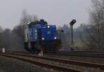 D 05 der Regental Cargo mit Lz kurz nach Wiesau (Oberpf), 22.03.2009