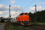 G 1206 fhrt mit Kalkwagen in Richtung Heidelberg.Aufgenommen am 18.09.10 in Grosachsen-Heddesheim.