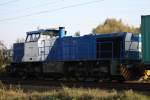 WLS 500 1836 (92 80 1275 635-1 D-WLS) in Diensten der Neusser Eisenbahn in Wanne-Unser-Fritz.