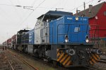 Regental Cargo D05 und MRCE 500 1570,beide im Einsatz fr TXL,bei einem etas lngeren Halt in Ratingen-Lintorf.Aufgenommen am 5.3.11.