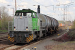 275 021-4 verlässt nach dem Kopf machen den Rangierbereich in Recklinghausen-Ost 12.4.2016