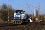 Vossloh G1206  275 635-1  in Diensten von  duisport rail (NVR-Nummer: 92 80 1275 635-1 D-BUVL)in Unser-Fritz. 11.04.2016 Herne-Wanne