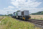 2 mal G 1206 (276 045-2 + 276 042-9) zu sehen am 21.07.2021 bei Kerzell.