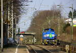 in Nachschuss von der G 1700 BB kamm aus Richtung Aachen-West,Laurensberg,Richterich und fuhr als Lokzug aus Aachen-West Wegberg und fuhr durch Kohlscheid in Richtung