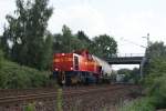 Mak G 1700 der Neusser Eisenbahn mit 1 Kesselwagen in Krefeld am Km 44,4 am 25.07.08