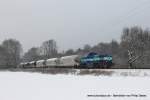 NIAG 2 fhrt am 21. Januar 2013 um 14:41 Uhr mit einem Gterzug durch Ratingen