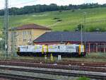 2 mal Schienen Güter Logistik V 150.03 ( 9280 1293 509-6 D-SGL ) und V 150.1 ( 9280 1293 507-0 D-SGL ) abgestellt in Würzburg am 8.6.2024