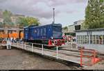 236 103-8 (DR V 36 | Wehrmachtslokomotive WR 360 C 14) des Eisenbahnmuseums Arnstadt steht anlässlich des Sommerfests unter dem Motto  Diesellokomotiven der ehemaligen DR  auf der Drehscheibe des DB Musems Halle (Saale).
[25.8.2018 | 14:26 Uhr]